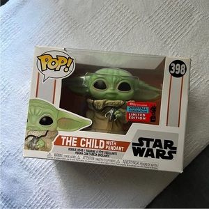 Limited Edition Funko POP Star Wars the Child With The Pendant 398